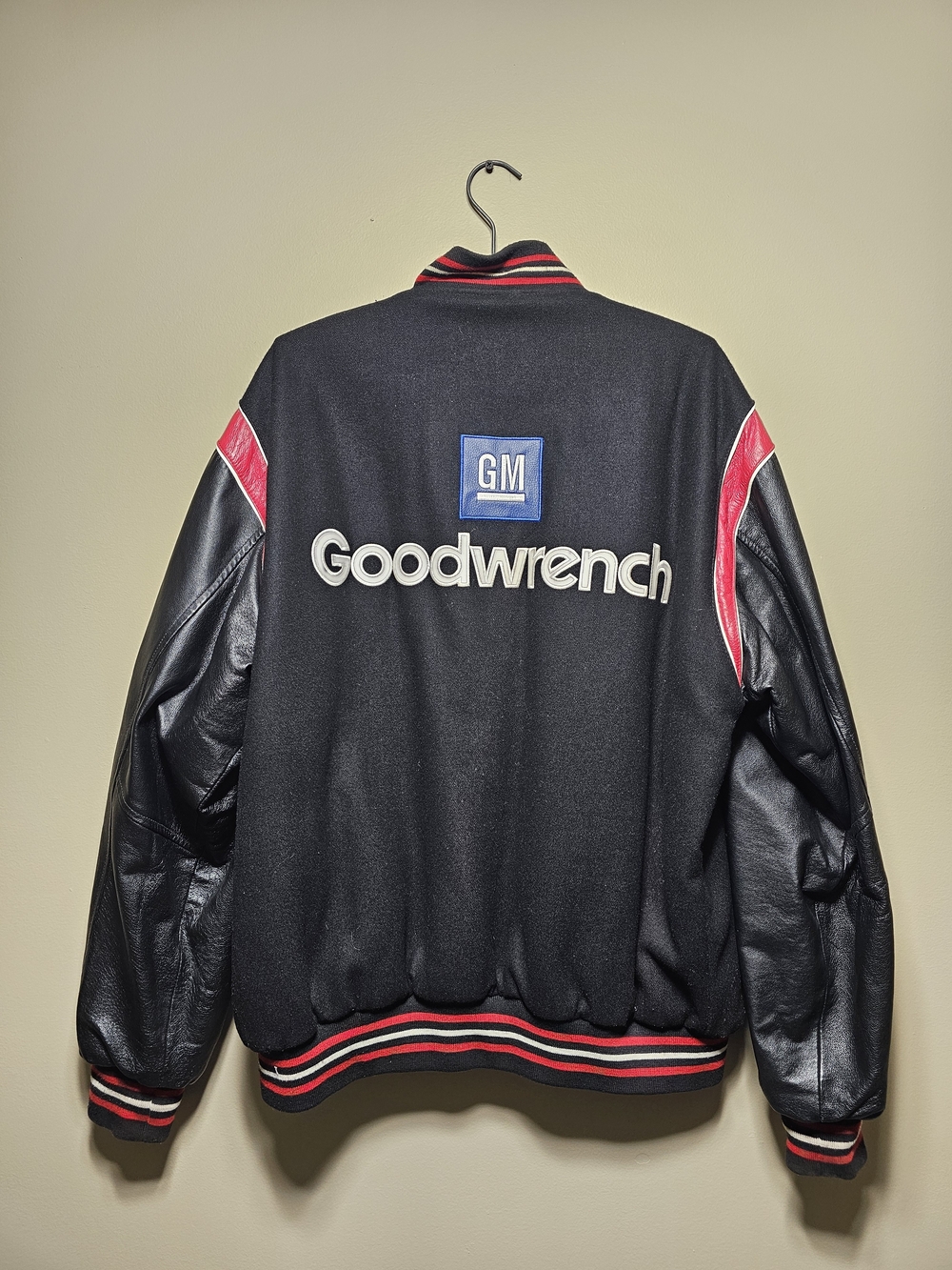 Vintage GM Goodwrench Nascar Jeff Hamilton Design Jacket L/XL Reversible RCR